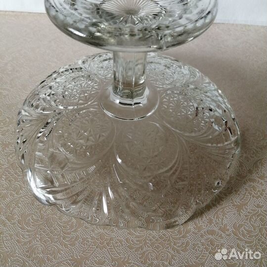 Ваза для фруктов на ножке СССР