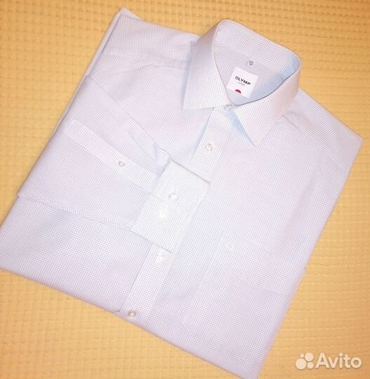 Рубашка мужская оlymp luxor, размер 44 (17,5)