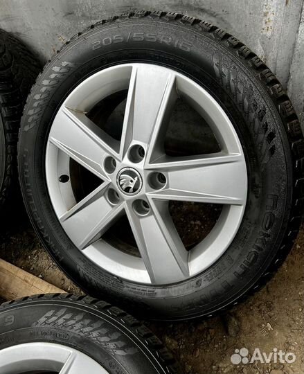 Колеса зимние Skoda Octavia R16 оригинал
