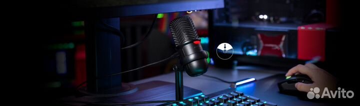 Студийный конденсаторный микрофон hyperx solocast