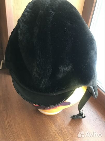 Кожаный шлем зимний для экстремальной охоты/туризм