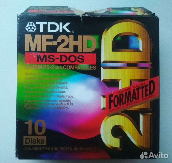 Дискеты TDK MF-2HD новые