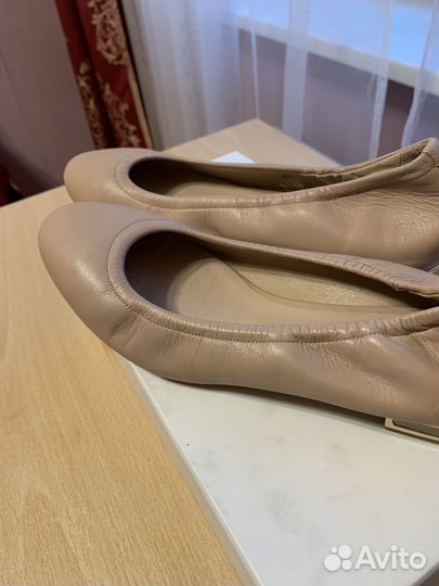 Кожаные балетки