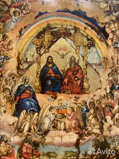 Редчайшая икона на золоте 