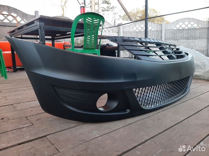 Бампер на рено логан