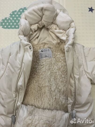 Комбинезон зимний на овчине 80