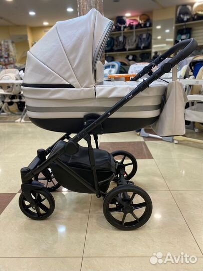 Pituso Коляска 2 в1 Luna Luxury Кожа/Silver Grey