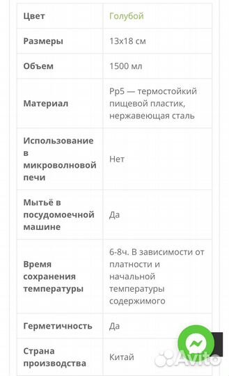 Термос для еды