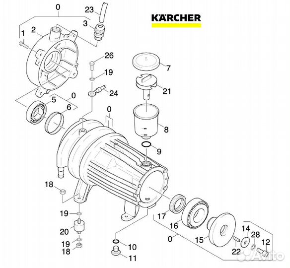 Электромотор для karcher HDS 895 (4.623-477)