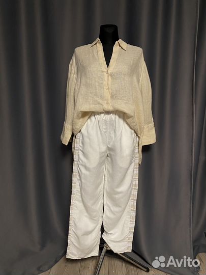 Брюки и рубашка лен Zara / Seva италия