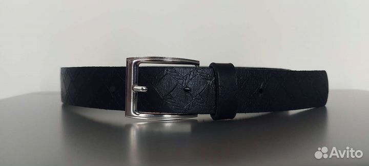 Ремень мальчику 74 см натуральная кожа в школу