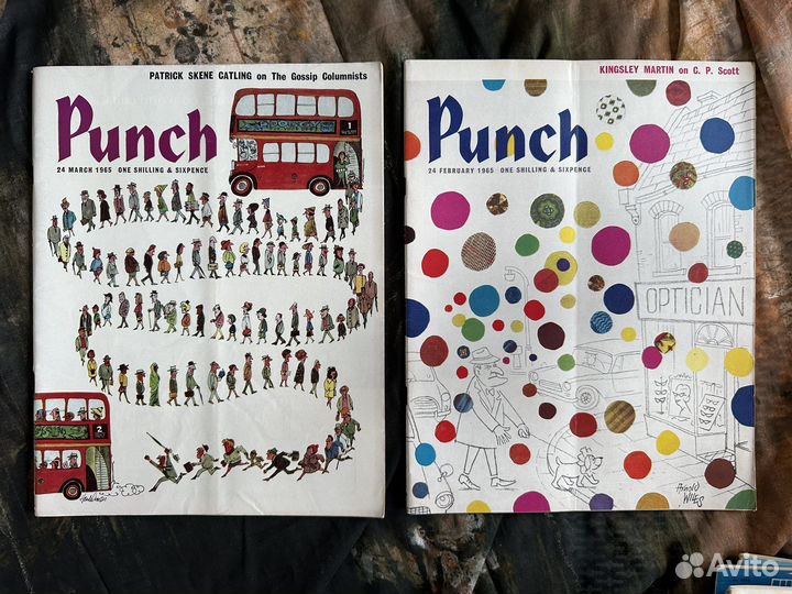 Журнал Punch (английская сатира), 1960е, винтаж