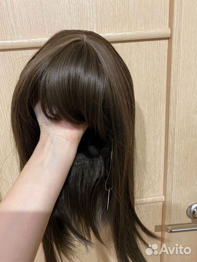 Парик коричневый новый