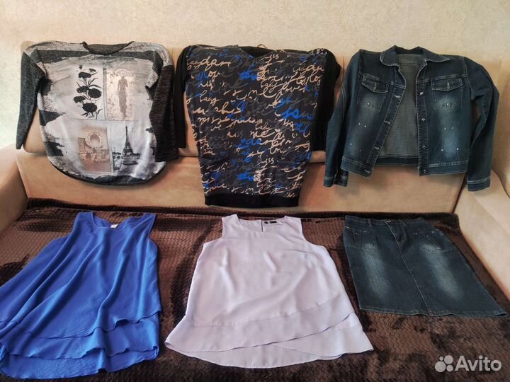 Женские вещи 46-48 раз. и аксессуары пакетом