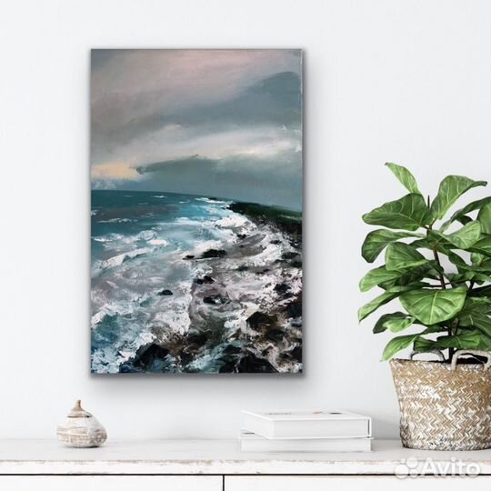 Картина маслом Морская пена