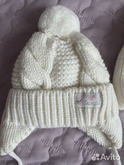 Шапка зимняя для девочки 40 42