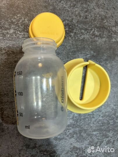 Бутылочки Авент, ниблер и банка д/хранения молока