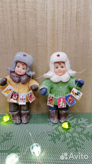 Ватная ёлочная игрушка