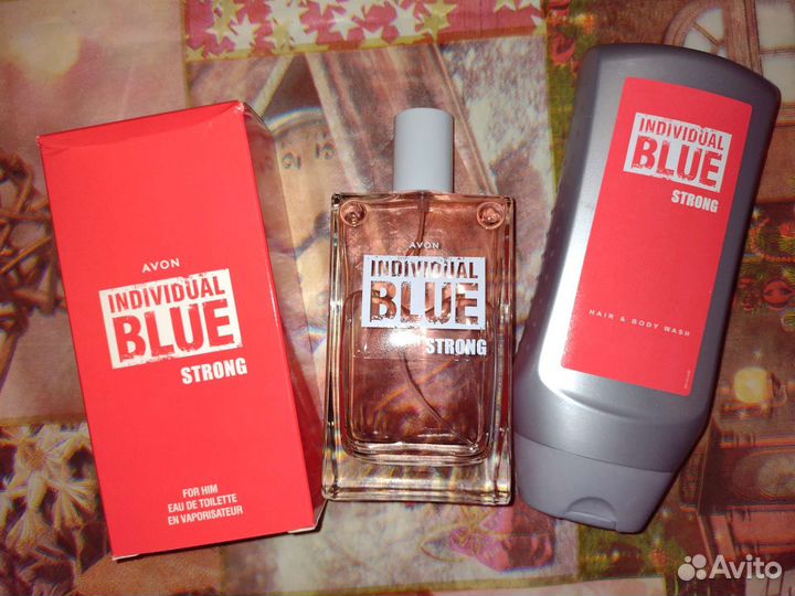 Подарочный мужской набор individual blue strong