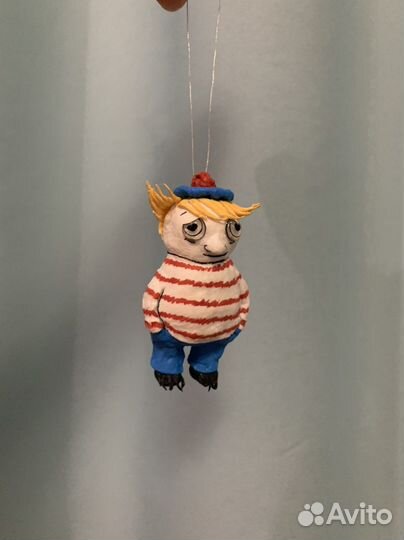 Муми тролли ватная елочная игрушка