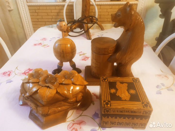 Шкатулки сувениры СССР из дерева