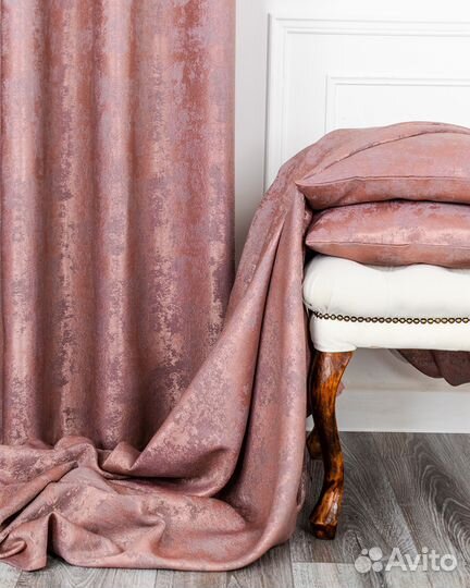 Шторы мрамор Зарина орхидея готовые и на заказ