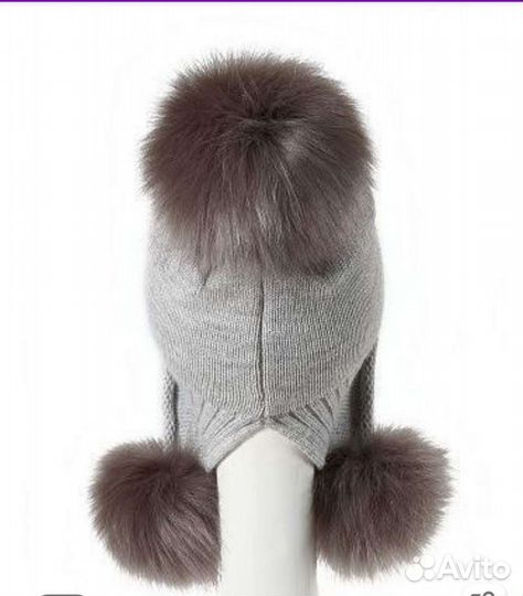 Шапка зимняя для девочки 50-52