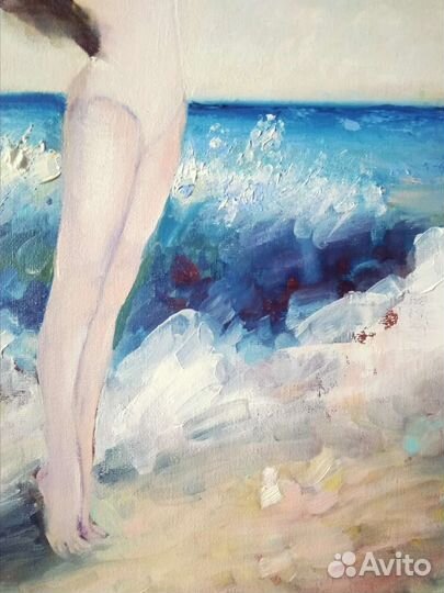 Картина маслом. Чайки