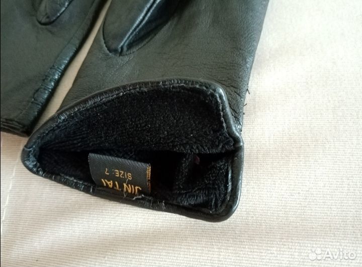 Перчатки женские кожаные новые 6 демисезонные