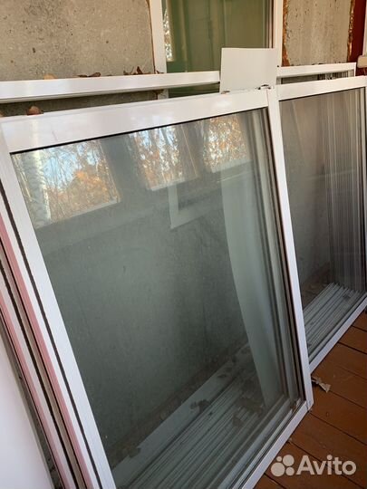 Окна на лоджию бу алюминиевые