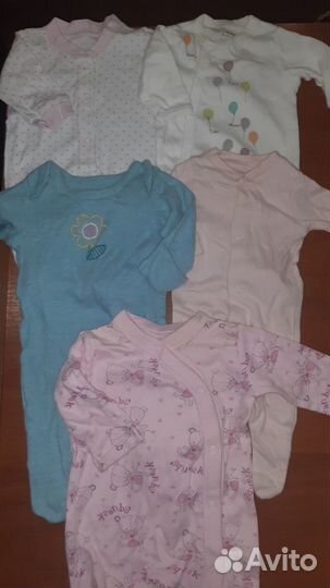 Слипы 0-3 мес (56-62) Next George H&M Mothercare