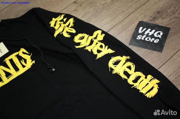 Худи vetements чёрное oversize (Арт.28761)