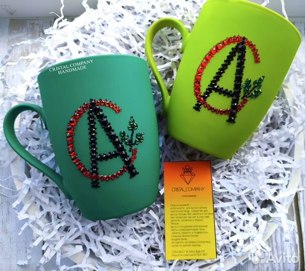 Кружки с логотипом из страз