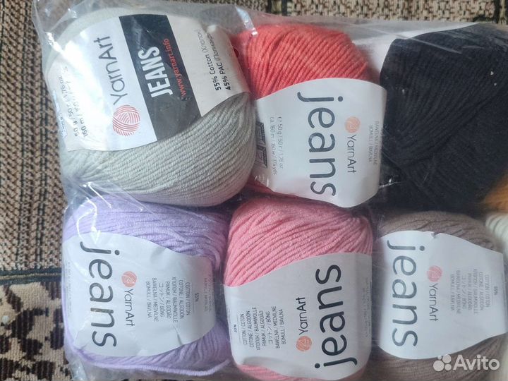 Пряжа для вязания yarnart jeans