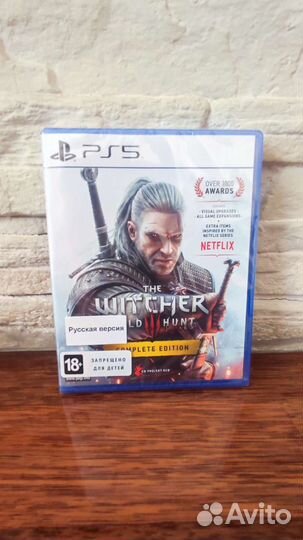 Ведьмак 3 ps5 новый, запечатан
