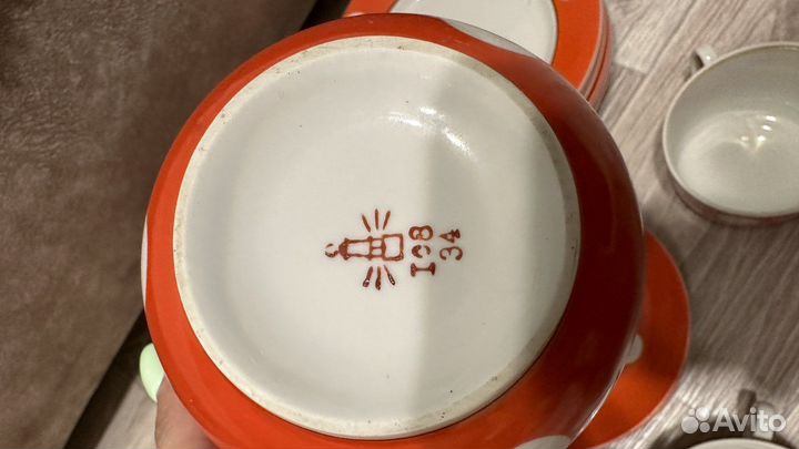 Набор чайной посуды, советский сервиз