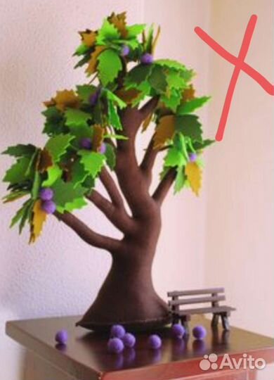 Дерево из фетра