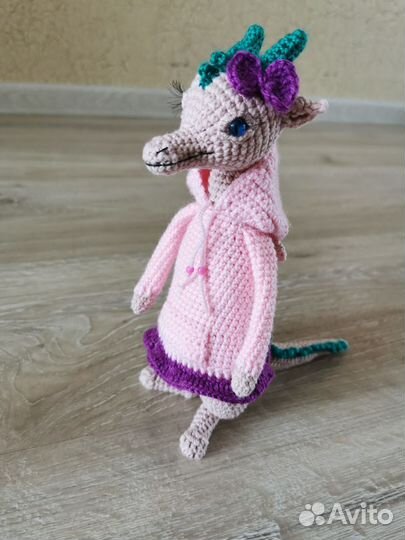 Вязаный Дракончик в худи