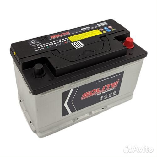 Аккумулятор Solite EFB 80 (80Ач, 740А)