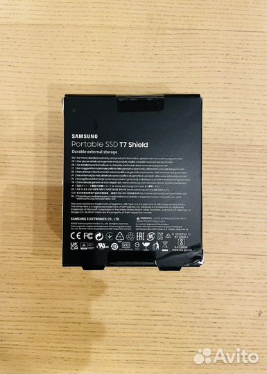 Samsung T7 shield portable SSD 4TB новый