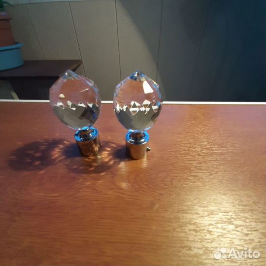 Наконечники для карниза хрусталь
