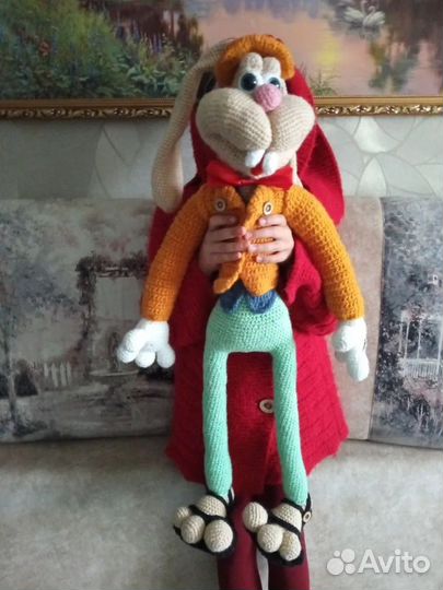 Вязаный заяц