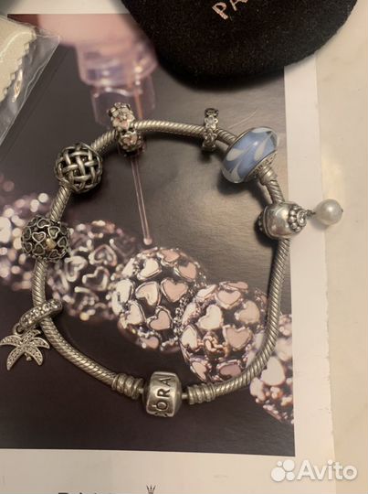 Pandora браслет с шармами