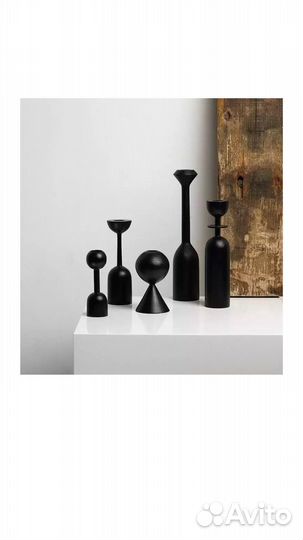 Подсвечники дерево по 1 и набором новые