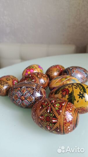 Яйцо деревянное Хохлома СССР