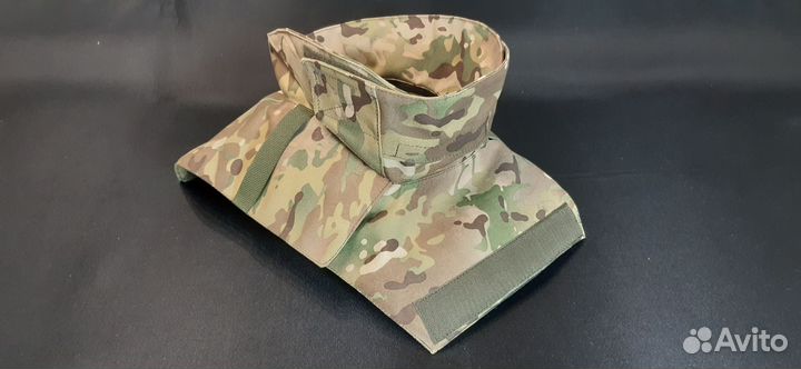 Защита шеи на бронежилет олива