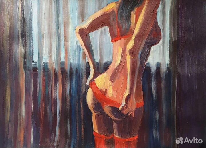 Картина маслом У окна