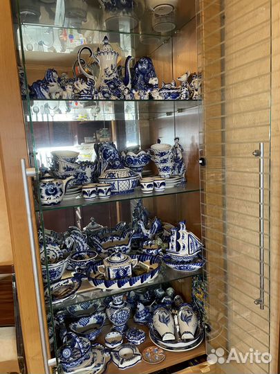 Набор посуды гжель