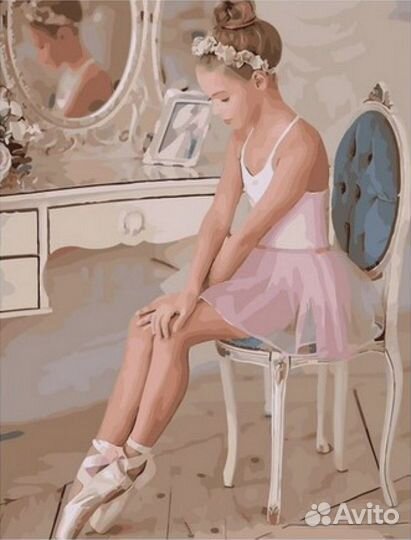 Картина по номерам 40х50 Юная Балерина MCA825