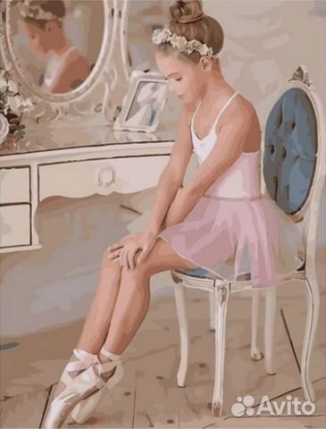Картина по номерам 40х50 Юная Балерина MCA825